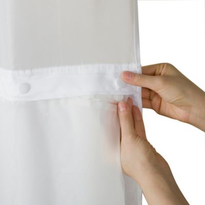 Hookless&reg; PEVA Shower Curtain Liner in Frost