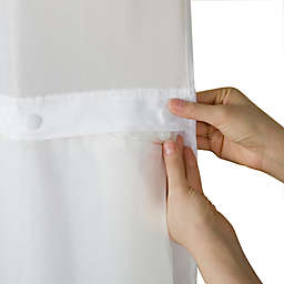 Hookless® 70-Inch x 54-Inch PEVA Shower Curtain Liner in Frost