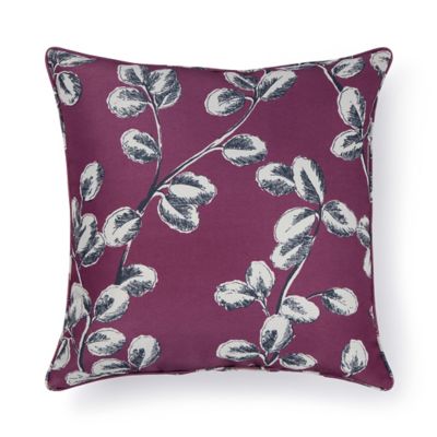 Bee &amp; Willow&trade; Fine Foliage Square Outdoor Throw Pillow in Amaranth