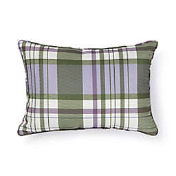 Bee & Willow™ Menswear Plaid Rectangular Outdoor Throw Pillow in Purple