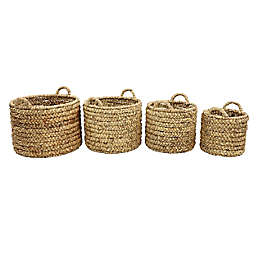 Ridge Road Décor Planter/Storage Baskets in Brown (Set of 4)