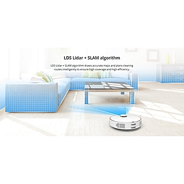 360 S7 LiDAR Vacuum and Mop Combo Robot Cleaner in White. View a larger version of this product image.
