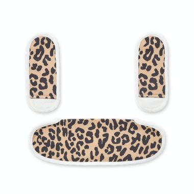 Colugo Carrier 3-Piece Organic Cotton Drool Pack in Cheetah/Black. View a larger version of this product image.