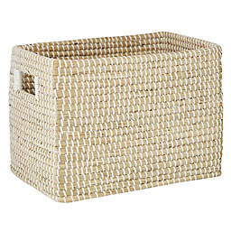 CosmoLiving by Cosmopolitan Contemporary Seagrass Storage Basket in Brown
