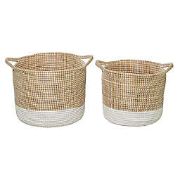 Ridge Road Décor Multi-Storage Seagrass Baskets (Set of 2)