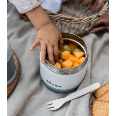 BEABA&reg; 16 oz. Stainless Steel Jar in Cloud. View a larger version of this product image.