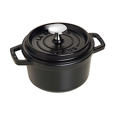 Staub 0.75 qt. Round French Cocotte in Matte Black. View a larger version of this product image.