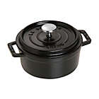 Alternate image 0 for Staub 0.5 qt. Round French Cocotte in Matte Black