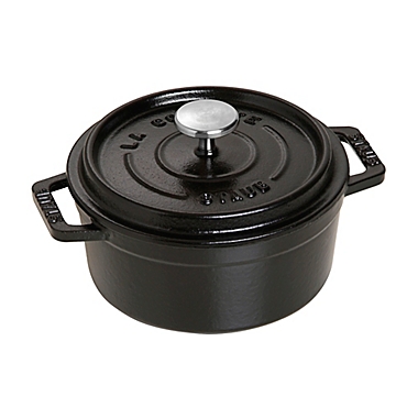 Staub 0.5 qt. Round French Cocotte in Matte Black. View a larger version of this product image.