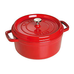 Staub 4 qt.  Cast Iron Round French Cocotte in Cherry