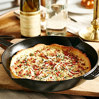 Staub Cast Iron 10-Inch Fry Pan in Black. View a larger version of this product image.