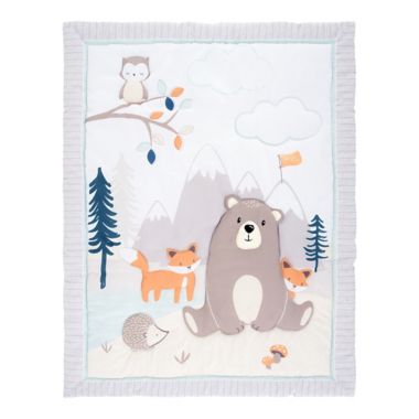 Sammy &amp; Lou 4-Piece Bear and Buddies Crib Bedding Set in Navy/Blue. View a larger version of this product image.