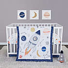 Alternate image 0 for Sammy &amp; Lou 4-Piece Cosmic Rocket Crib Bedding Set in Navy/Orange