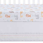 Alternate image 11 for Trend Lab&reg; 3-Piece Crayon Jungle Cotton Crib Bedding Set in Grey/Orange