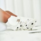 Alternate image 5 for goumi Size 0-3M 2-Piece Mitts and Booties Set in White/Black