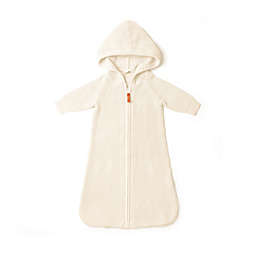 goumi Long Sleeve Organic Cotton Wearable Blanket in White