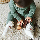 Alternate image 1 for goumi Size 0-3M Organic Cotton Knit Mitt and Bootie Set in Milk