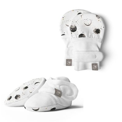 goumi Size 0-3M 2-Piece Mitts and Booties Set