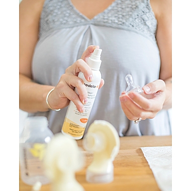 Medela&reg; 8 oz Quick Clean Breast Pump &amp; Accessory Sanitizer Spray. View a larger version of this product image.