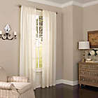 Alternate image 0 for Eclipse Chelsea Light Filtering Rod Pocket Sheer 84-inch Window Curtains in Ivory (Single)