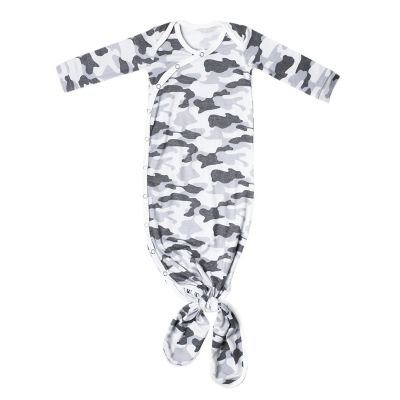 Copper Pearl&trade; Size 0-4M Gunnar Knotted Gown in Grey