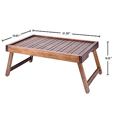 Bee &amp; Willow&trade; Bed Tray in Walnut. View a larger version of this product image.