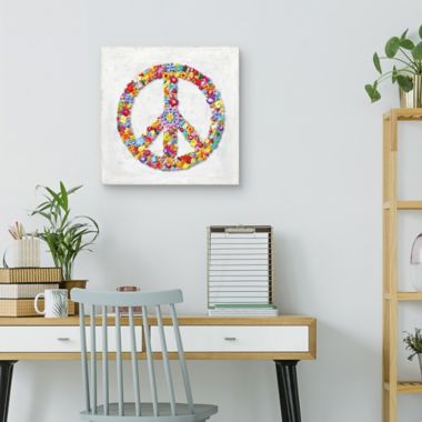 peace sign canvas wall art