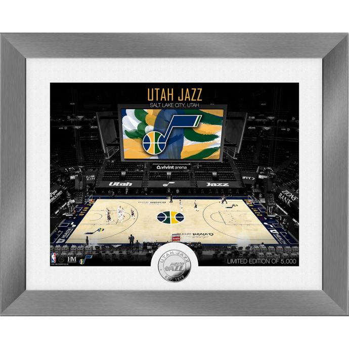 Nba Utah Jazz Court Art Deco Silver Coin Photo Mint Bed Bath Beyond