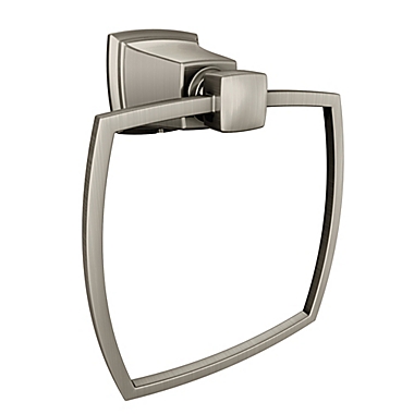 Moen&reg; Boardwalk Towel Ring in Brushed Nickel. View a larger version of this product image.