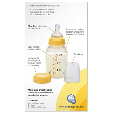 Medela&reg; 5 oz. Breastmilk Bottle. View a larger version of this product image.