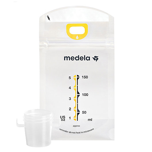 Alternate image 1 for Medela® Pump & Save™ Breastmilk Bags with Easy-Connect Adapter 20-Count