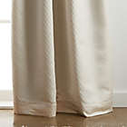 Alternate image 3 for Martha Stewart Lynx 84-Inch Grommet 100% Blackout Window Curtain Panels in Ivory (Set of 2)