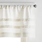 Alternate image 1 for Martha Stewart Water&#39;s Edge Tufted Valance and Window Curtain Pair Set in White