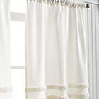 Alternate image 3 for Martha Stewart Water&#39;s Edge Tufted Valance and Window Curtain Pair Set in White