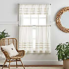 Alternate image 0 for Martha Stewart Water&#39;s Edge Tufted Valance and Window Curtain Pair Set in White