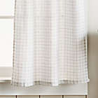 Alternate image 2 for Martha Stewart Pinstripe Plaid Valance and Window Curtain Tier Pair Set in White/Black