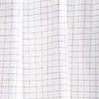 Alternate image 4 for Martha Stewart Pinstripe Plaid Valance and Window Curtain Tier Pair Set in White/Black