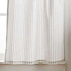 Alternate image 2 for Martha Stewart Ticking Stripe Valance and Window Curtain Tier Pair Set in White/Grey