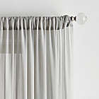 Alternate image 1 for Martha Stewart Glacier Rod Pocket Sheer Window Curtain Panels in Silver (Set of 2)