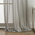 Alternate image 4 for Martha Stewart Glacier Rod Pocket Sheer Window Curtain Panels in Silver (Set of 2)
