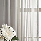 Alternate image 3 for Martha Stewart Glacier Rod Pocket Sheer Window Curtain Panels in Silver (Set of 2)