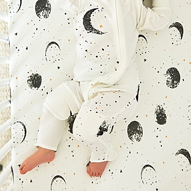 goumi Size 3-6M Organic Cotton Footie in Many Moons. View a larger version of this product image.