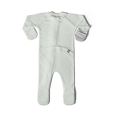 goumi Size 0-3M Organic Cotton Footie in Succulent. View a larger version of this product image.