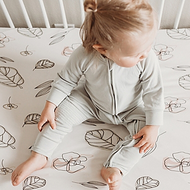goumi Size 0-3M Organic Cotton Footie in Succulent. View a larger version of this product image.