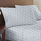 Alternate image 0 for Wild Sage&trade; Brushed Cotton 225-Thread-Count Flower Power Twin XL Sheet Set in Blue