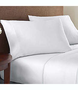 Set de sábanas individuales de algodón cepillado Simply Essential™ color blanco