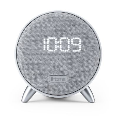 iHome&reg; Bluetooth&reg; Alarm Clock in White with Dual USB Ports and Nightlight
