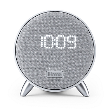 iHome&reg; Bluetooth&reg; Alarm Clock in White with Dual USB Ports and Nightlight. View a larger version of this product image.