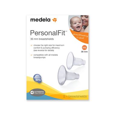 Medela&reg; PersonalFit&trade; X-Large 36mm Breast Shields (Set of 2). View a larger version of this product image.