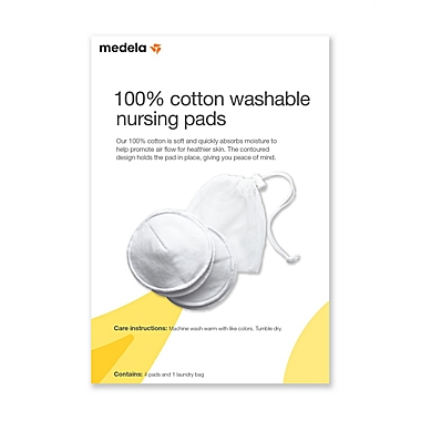 Medela&reg; Washable 4-Pack Bra Pads. View a larger version of this product image.